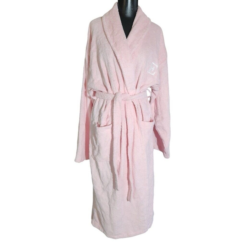 Nordstrom Linum Home Textiles Cotton Robe Pink L/XL NWT